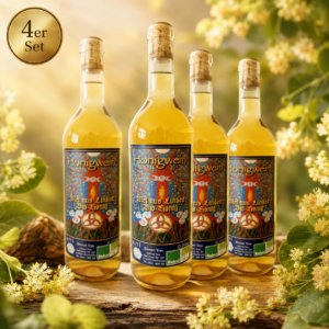 4 Stk. Lindenblüten Honigwein - Jahrgang 2019