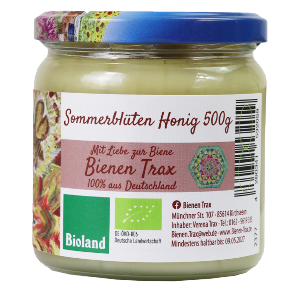 Sommerblütenhonig Glas von Bienen-Trax